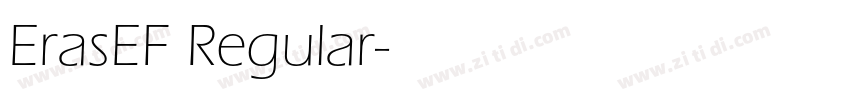 ErasEF Regular字体转换